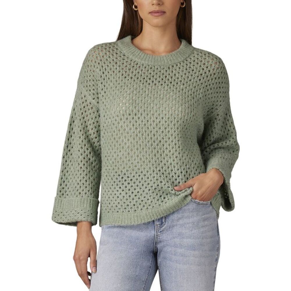 Wit & Wisdom Womens  Open Work Sweater